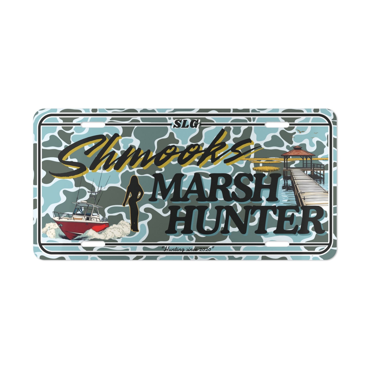 Shmooks "Marsh Hunter" Vanity Plate