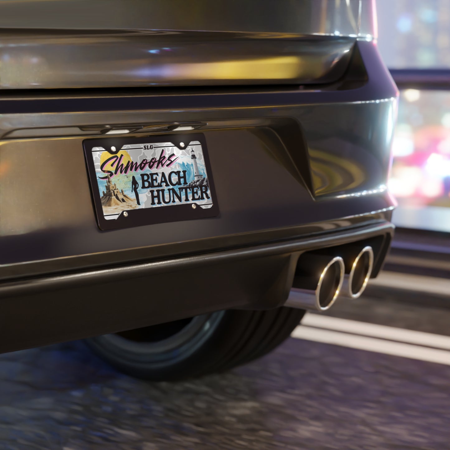 Shmooks "Beach Hunter" Vanity Plate