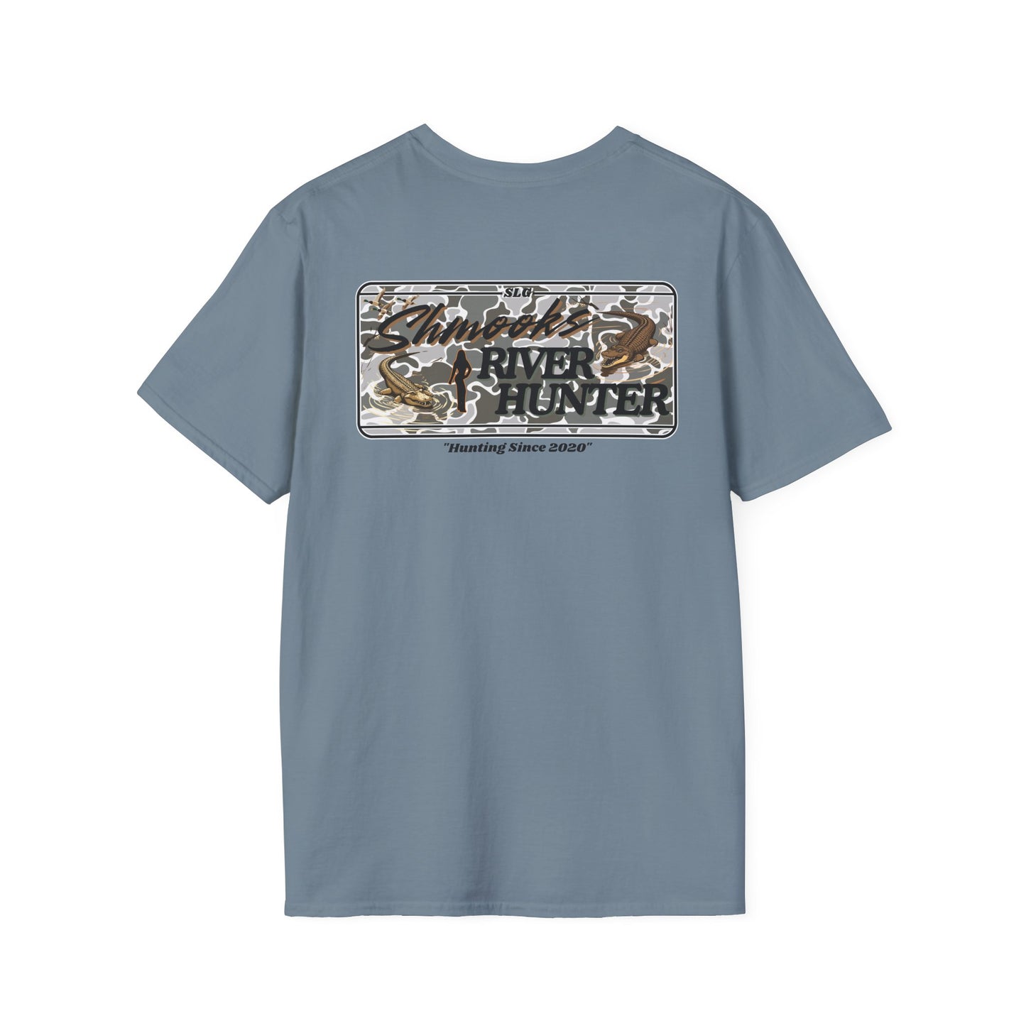 Shmooks Grey Camo "River Hunter" SLG Soft T-Shirt