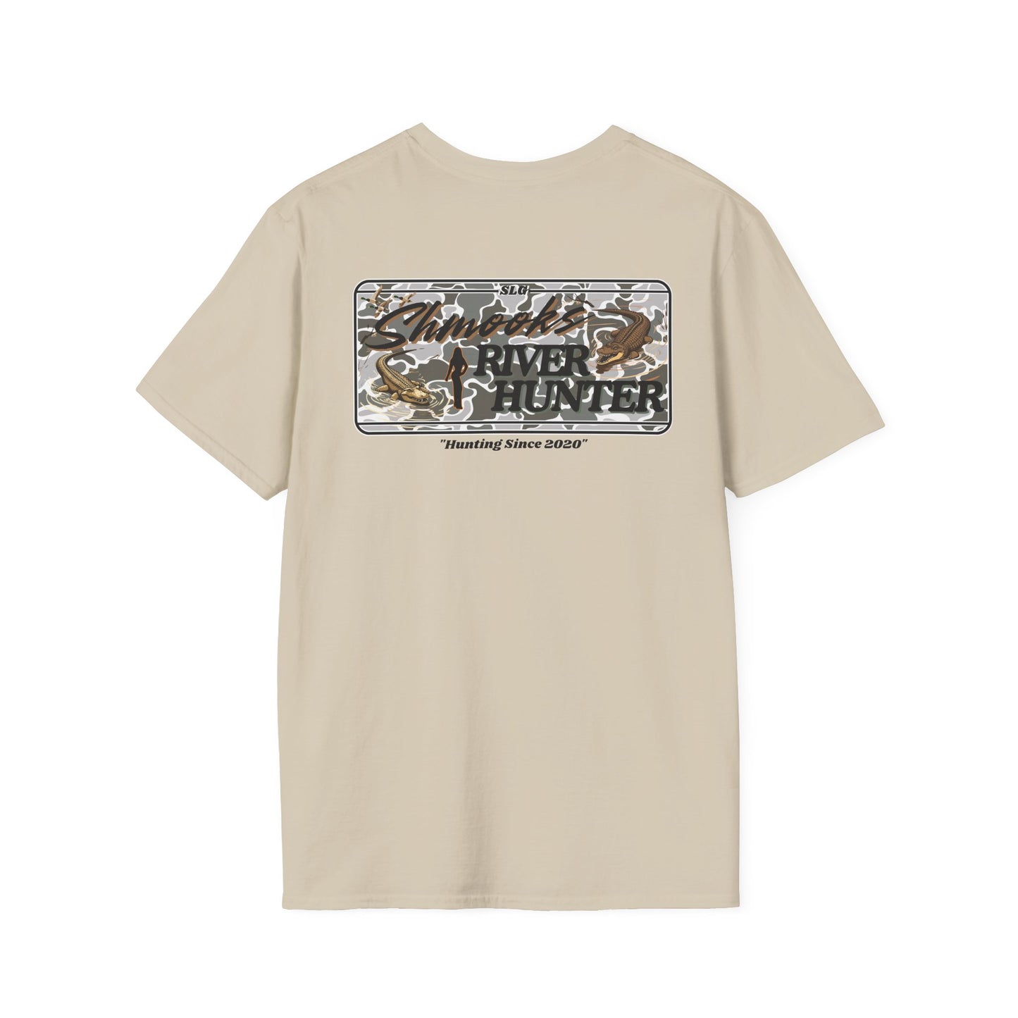 Shmooks Grey Camo "River Hunter" SLG Soft T-Shirt