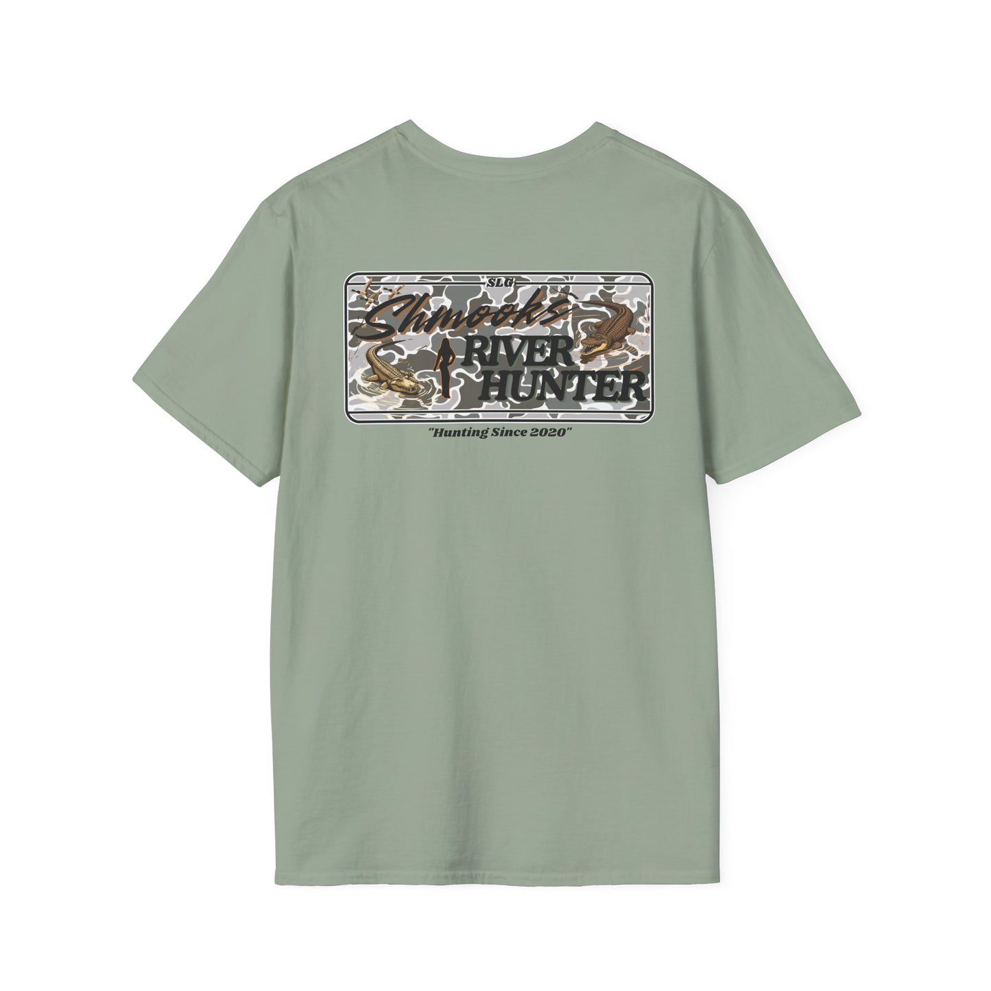 Shmooks Grey Camo "River Hunter" SLG Soft T-Shirt